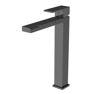 Смеситель для раковины высокий Knotlor KN-24/GMP, оружейная сталь